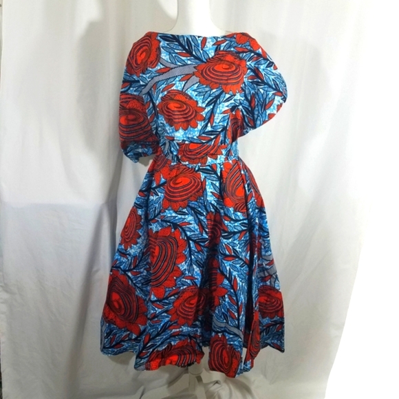 Fayo Ofuure African Print Dress 3XL New